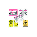 Lockout tagout signs